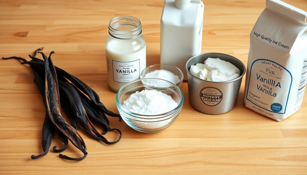 Fresh Vanilla Bean Ice Cream Ingredients