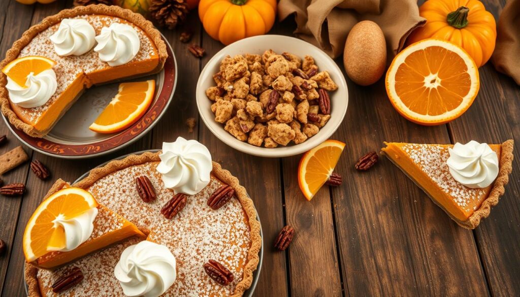 Pumpkin Pie Garnish and Serving Ideas